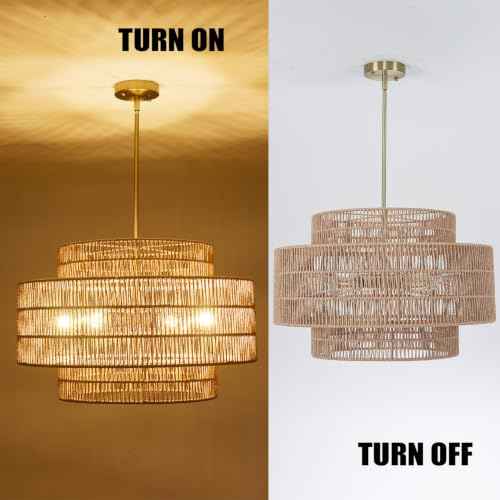 6 Light Large Boho Chandelier for Dining Room 3