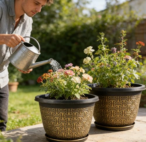 10 Inch Plant Pots (4 Count)