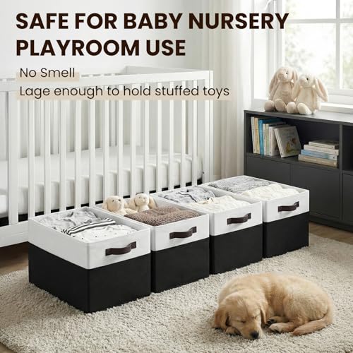 8 Pack Large Storage Baskets for Room Organization (8 Count)