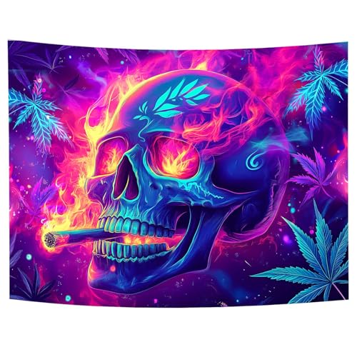 Blacklight Skeleton Tapestry