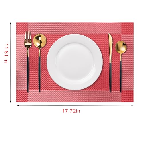 Placemats Set of 4 Washable IndoorB (4 Count)