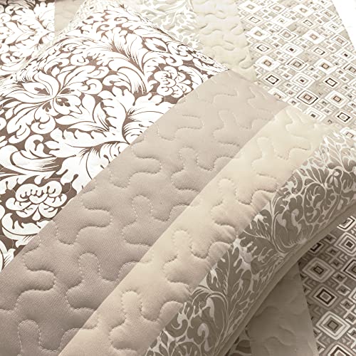 Boho Stripe Reversible Cotton Quilt 3 (3 Count)