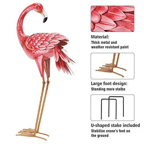 Flamingo Garden Statues and Sculptures (2 Count)