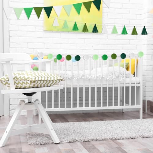 4 Pcs 9.8 ft Pom Pom Garland for Classroom Bulletin Board (4 Count)