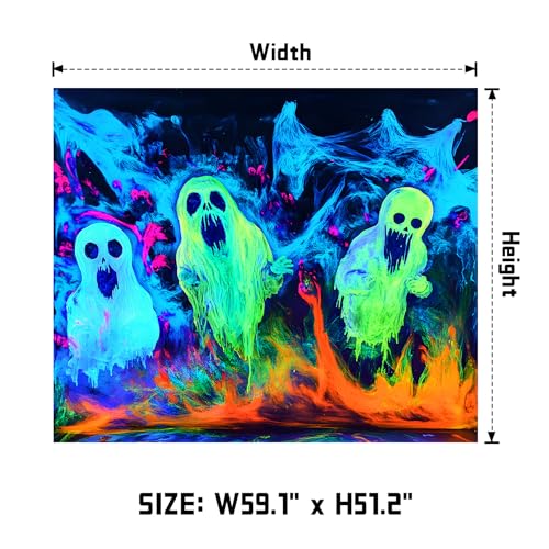 UV Reactive Halloween Tapestry