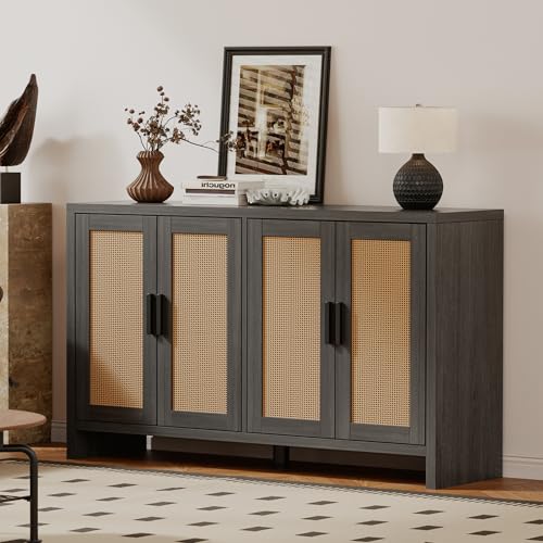 Rattan Buffet Cabinet with Storage