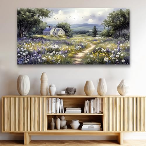 Canvas Wall Art For Living Room Large Wall Decor For Office Bedroom Decorations Garden Painting Artwork Room Wall Mural Aesthetic Home Decor 30x60 In