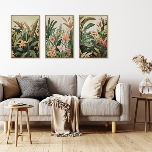 Boho Tropical Leaves Wall Art