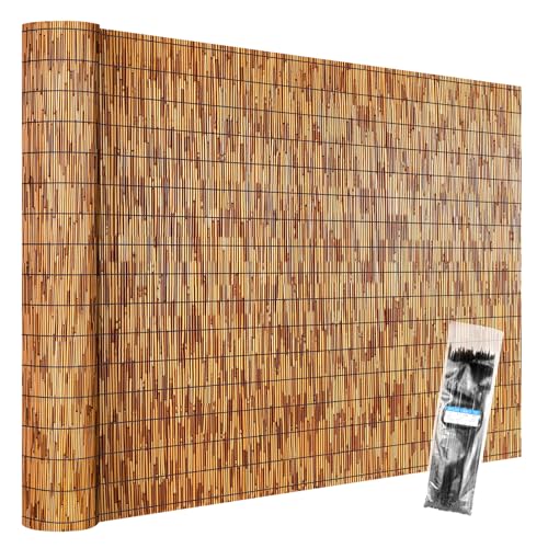 Natural Reed Fencing Roll 4.6x16.4FT Privacy Screen for Patio (75.328 Sq Ft)