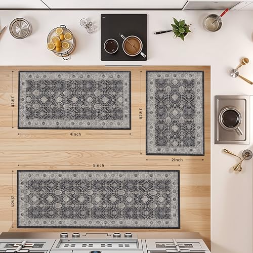 Washable 4 Piece Kitchen Floor Mats (36 Sq Ft)