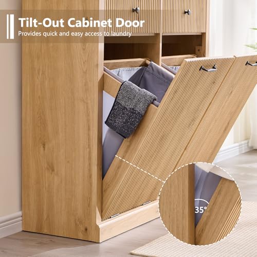 Double Tilt Out Trash Cabinet