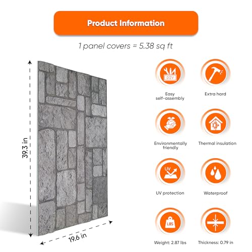 3D Brick Effect Wall Panels