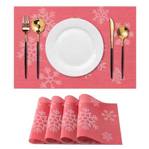 Placemats Set of 4 Washable Indoor (4 Count)
