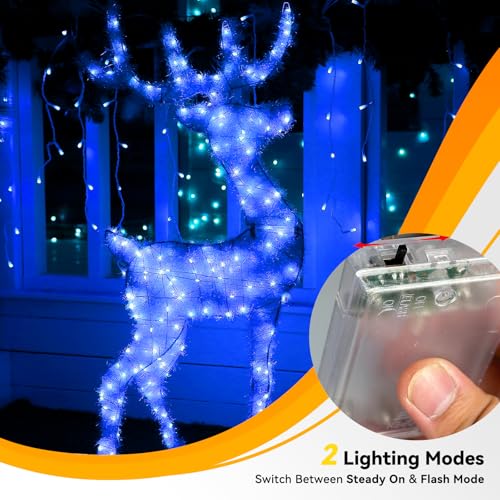 4 Pack Blue Fairy Lights Battery Operated