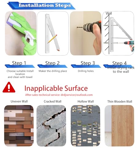 Clothes Drying Rack Wall Mounted