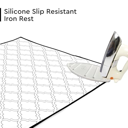 Ironing Mat Heat Resistant Pad 48"x28" White Tiles