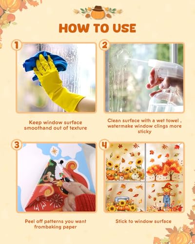 Fall Window Clings (9 Count)
