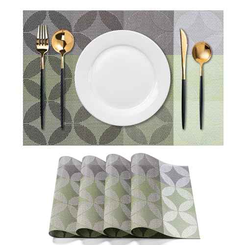 Placemats Set of 4 Washable Indoor (4 Count)