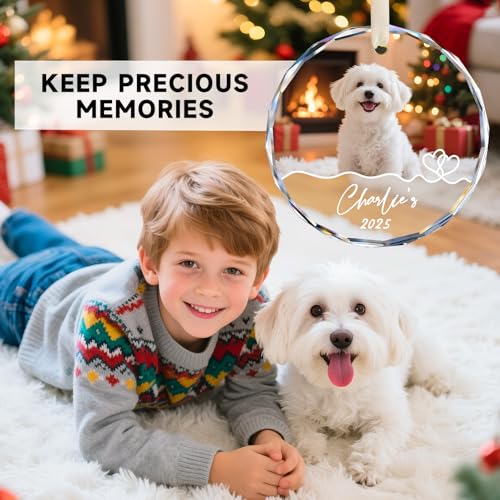 Personalized Dog Ornaments for Christmas Tree with Photo