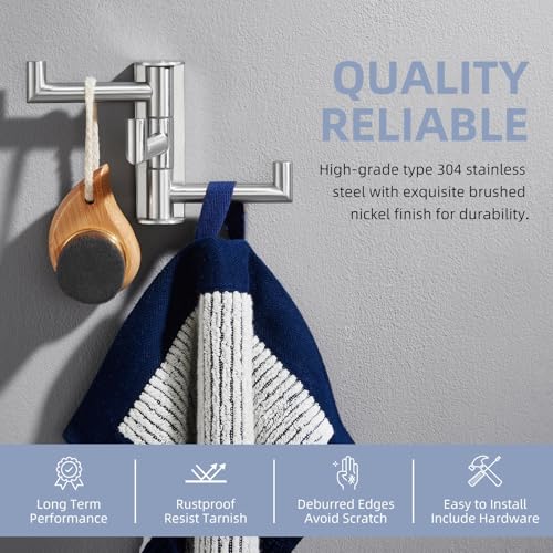Swivel Towel Hook 3 Arms