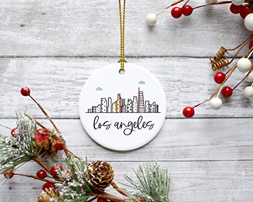 Round Ceramic Porcelain Christmas Tree Ornament Keepsake Gift