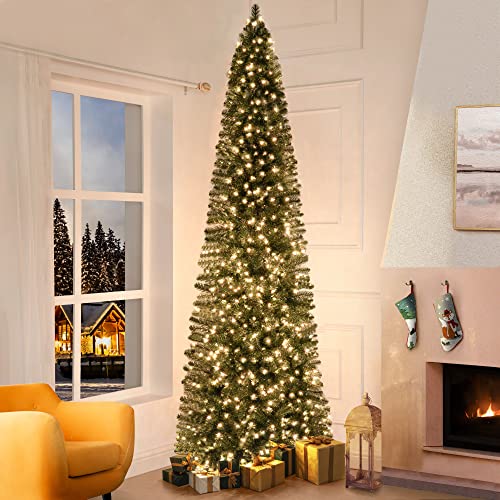 Vienna 9ft Prelit Slim Artificial Christmas Tree with 1455 Branch Tips