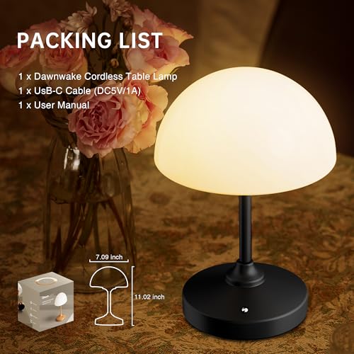 Mushroom Lamp Cordless Lamp Table Lamp