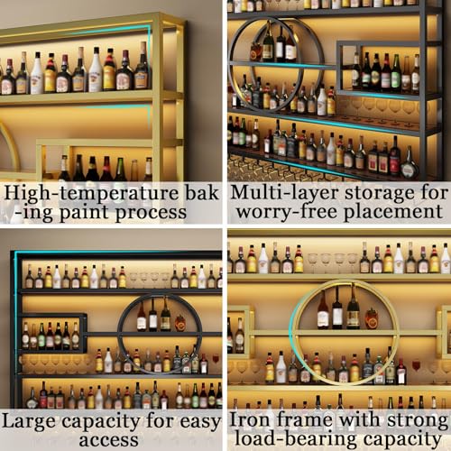 126in Large Wall Mounted Wine Rack