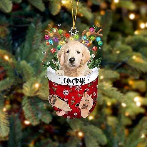 Golden Retriever Dog Christmas Ornament