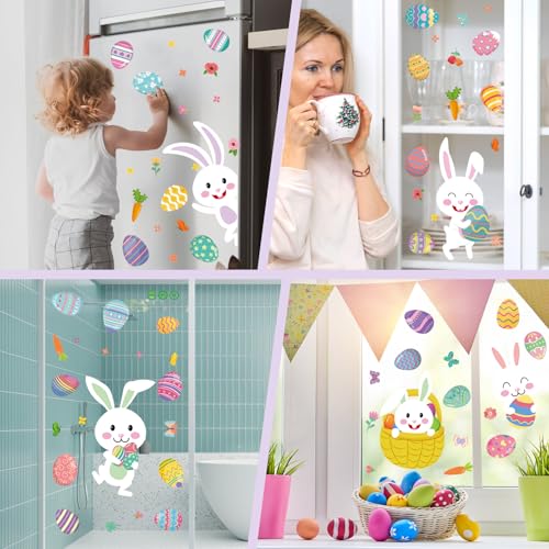 184 PCS Easter Window Clings (12 Count)