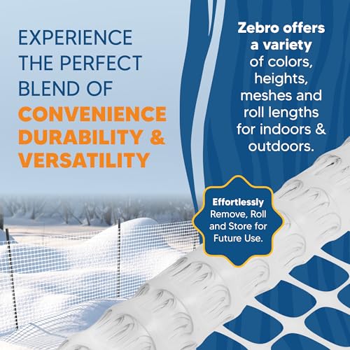 4' x 50' White Plastic Garden Fence Roll (200 Sq Ft)