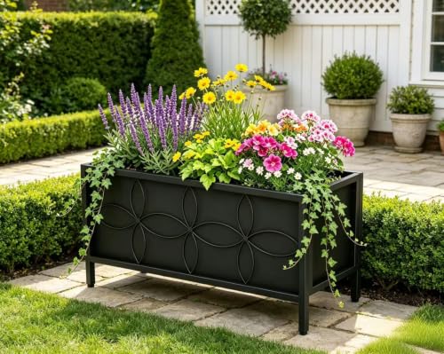 Sturdy Raised Garden Bed with Inner Fabric Liners for Vegetables Flower