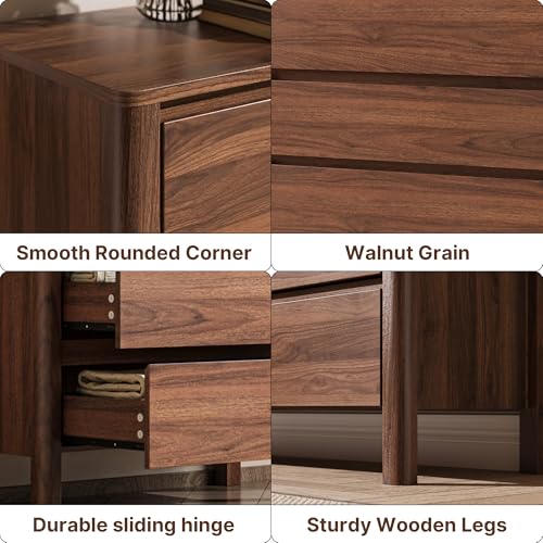 Walnut 8 Drawer Dresser for Bedroom