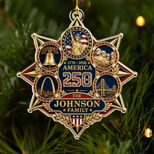 Custom America 250 Ornament