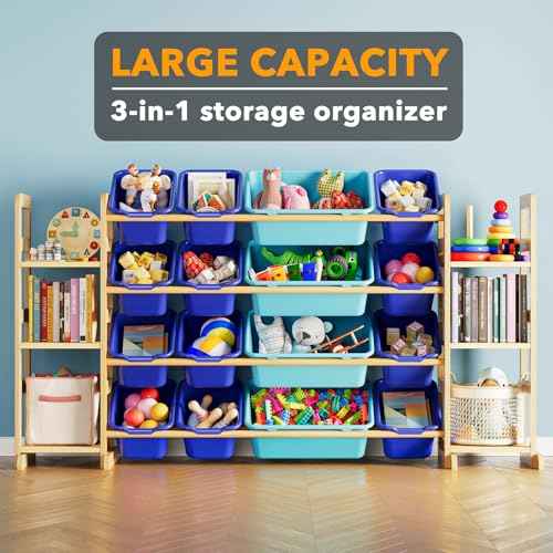 Toy Storage Organizer With 6 Shelves And 16 Bins (6 Count)