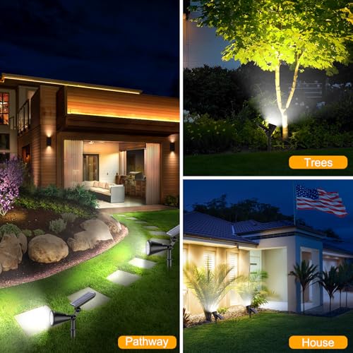 Solar Lights Outdoor Waterproof Spot Lights (2 Count)