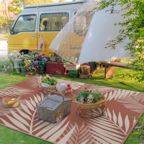 Outdoor Rug Waterproof Plastic Rugs for Patio (80 Sq Ft)