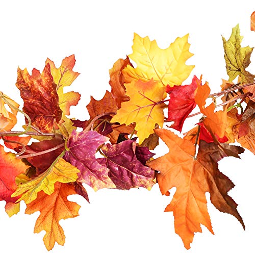 2 Pack Fall Garland Maple Leaf