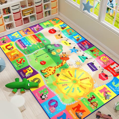 BENRON 9x12 Kids Rug for Playroom Classroom (108 Sq Ft)