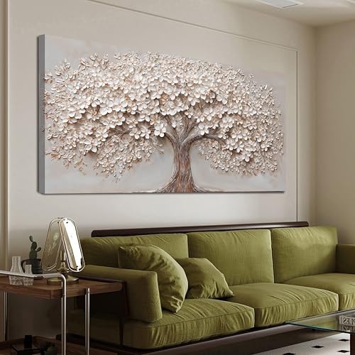 Canvas Wall Art Decor Prints Oversized Wall Art Pictures for Living Room Modern Large Tree of Life Wall Art Prints Artwork for Walls Bedroom Office Decor 29" X 58" Printed Decorative Painting