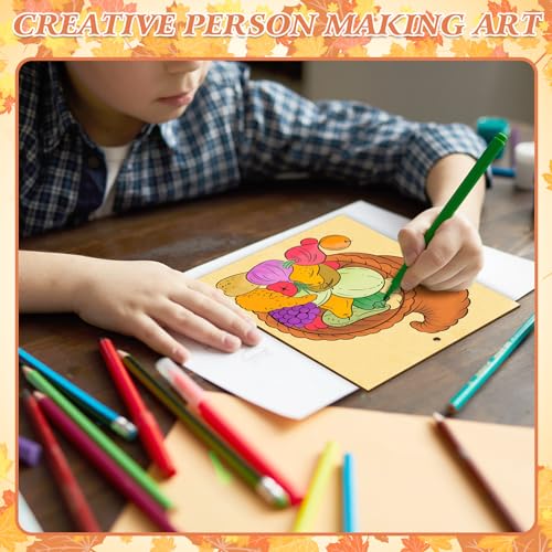 10PCS Large Thanksgiving Unfinished Wood Crafts to Paint for Adults