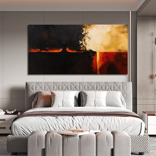Abstract Black Red Wall Art Decor Art Work Decoration For Bedroom 20"x40"