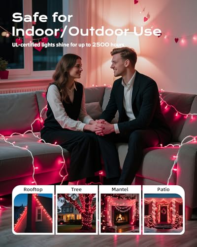 Pink Mini String Lights (100 Count)