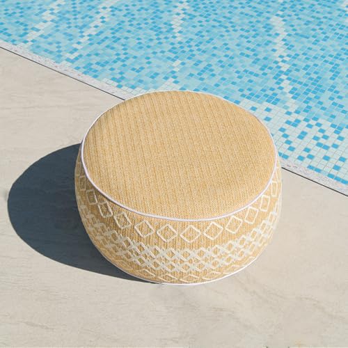 Outdoor Inflatable Ottoman with Air Pump
