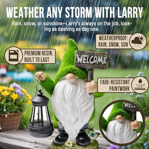 Garden Gnomes Outdoor with LED Solar Light
