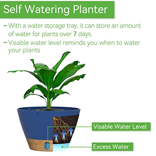 2 Pack 8 Inch Hanging Baskets for Plants Outdoor Indoor (72 Count)