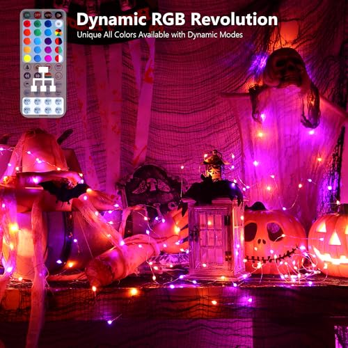 Color Changing Fairy String Lights 66ft 200 LED for Xmas Halloween (66 Foot)