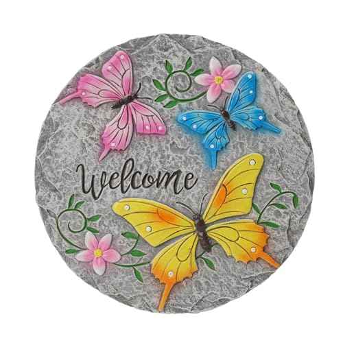 Butterfly Garden Stepping Stones Outdoor 0.75 * 10 * 10 Inch