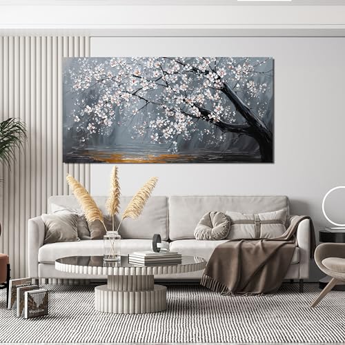 Modern Botanical Wall Art Prints for Bedroom 24"X 48" Floral Wall Art Decor