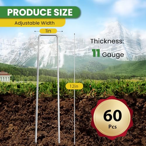 Landscape Staples 12 Inch 60 Pack